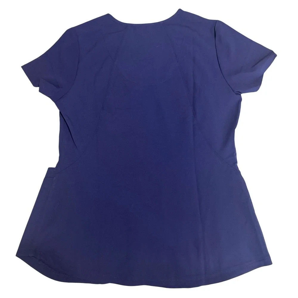 Greys Anatomy by Barco Signature Scrub Top Navy Blue V-Neck Small 2115